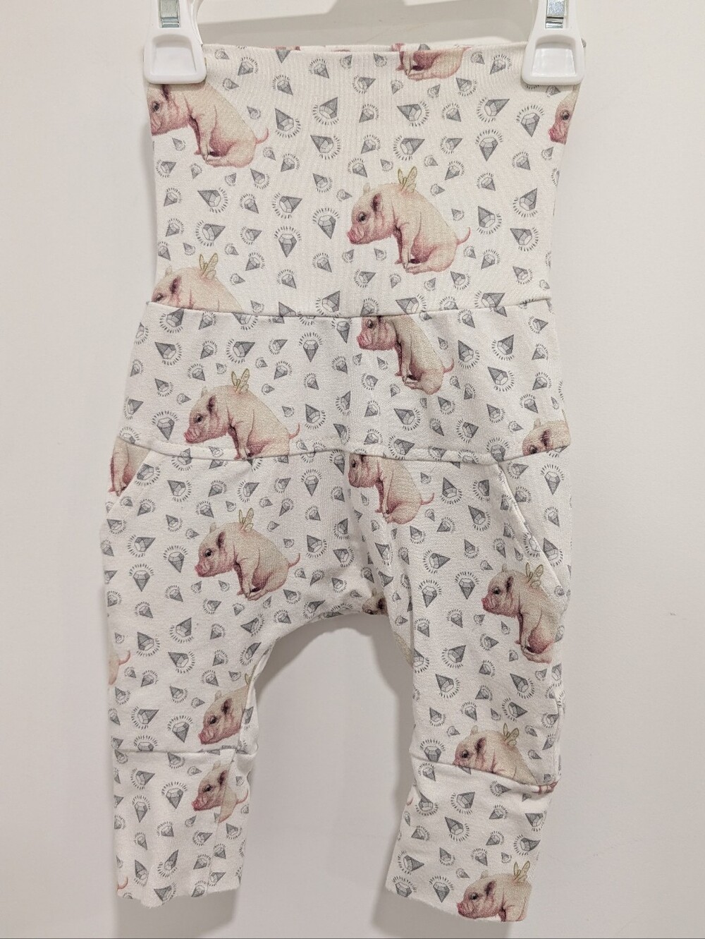 4 For $16 - Little Yogi Grow With Me Pants - Flying Pigs - Picture 3 of 6